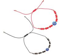 Veemoon Bracciale Intrecciato Occhi del Diavolo Regolabile, Coppia