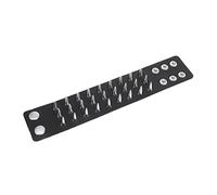 Veemoon Bracciale Punk Regolabile in Similpelle Con Borchie e Catena - 1 Pezzo - Dimensioni 2200X420X200CM Accessorio Goth Per Feste e Occasioni Speciali