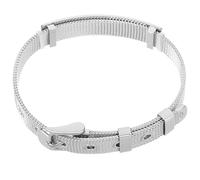 Veemoon Bracciale Rigido in Acciaio Inossidabile Fibbia Regolabile, Design Semplice e Superficie Liscia per Incisioni, per Creazioni Personalizzate e Uso Quotidiano