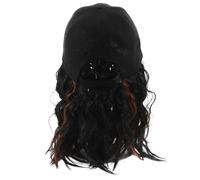 Veemoon Cappello Baseball con Parrucca Bob Riccia Corto per Donna Stile Naturale e Facile da Mantenere per Sport e Protezione Solare