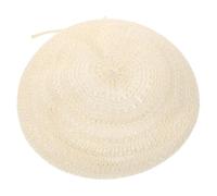 Veemoon Cappello Beret Vintage Estivo Rafia Design Traspirante e Leggero Accessorio Casual per Vacanze e attività all Aperto Colore Beige