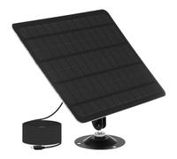 Veemoon Caricabatterie Solare 20W Monocristallino per Telecamera Sicurezza Esterno Staffe Montaggio, Compatibile Porte Micro USB per Alimentazione Domestica