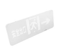 Veemoon Cartello Uscita Sicurezza LED Emergenza in Acciaio Inossidabile Indicatore Luce Uscita Sospensione per Luoghi Pubblici Installazione Facile e Alta Visibilità