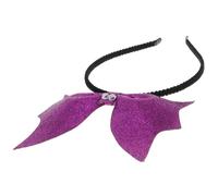 Veemoon Cerchietto Halloween Per Bambina e Donna Con Design Vampiro in Glitter Nero - Accessorio Perfetto Per Feste e Costumi Di Halloween