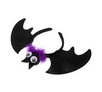 Veemoon Cerchietto Halloween Pipistrello Spooky-cute con Estensioni Soffice e Leggero Accessorio Capelli Femminile per Feste e Cosplay Copricapo Decorativo per Halloween