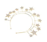 Veemoon Cerchietto Sposa con Design Stelle Accessorio per Cerimonie e Feste Comfort e per Matrimonio e Oro