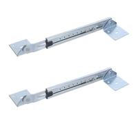 Veemoon Cerniera di Sollevamento per Lettino da Massaggio 2 Pezzi in Acciaio Zincato Asta Regolabile a 10 Posizioni, Ferramenta per Mobili per Spa, Cliniche e Uso Domestico