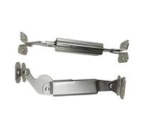 Veemoon Cerniera in Metallo Per Porta Mobile Molla Ammortizzante, Supporto Ribaltabile Spesso e Resistente, Set 2 Pezzi Per Armadi, Coperchi e Mobili Fai Da Te, Argento Superfice Liscia Anti-graffio