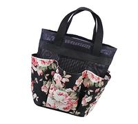 Veemoon Cestino Portaoggetti per Doccia Borsa da Toeletta Reticolata Organizzatore da Bagno Pieghevole Borsa per Cosmetici Portatile Adatto per Shampoo Bagnoschiuma Sapone ai Fiori