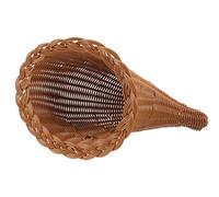 Veemoon Cesto Di Cornucopia Corno Dell'abbondanza Viti Di Vimini Cestini Autunnali Piatto Da Portata In Rattan Per Il Raccolto Del Ringraziamento Centrotavola Di Cornucopia
