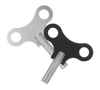Veemoon Chiave di Carica Robusta per Orologi, 2 Pezzi in Metallo | Foro da 4, 4mm, Presa Confortevole, Semplice Struttura, per Banco Riparazione e Cura Domestica