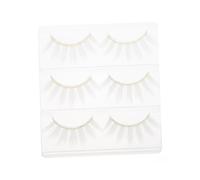 Veemoon Ciglia Finte Bianche Da Cosplay 6 Pezzi, Folte e Lunghe, Leggere e Setose Per Trucco Occhi Spettacolare in Feste, Matrimoni e Vita Notturna