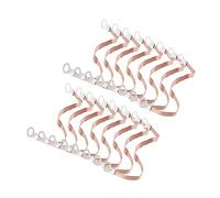 Veemoon Cinghia Di Filo Di Rame Intrecciato 2,5 Mm² 200 Mm 100 Pezzi Per Messa a Terra Canaline Portacavi e Scatole Di Distribuzione Uso Industriale