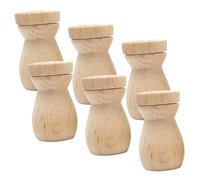 Veemoon Ciondolo Diffusore Di in Legno Per Auto, Set Da 6 Pezzi, Piccolo Compatto, Diffusore Di Fai Da Te, Accessorio Per Aromaterapia Auto, Idea Regalo Per Donne e Ragazze