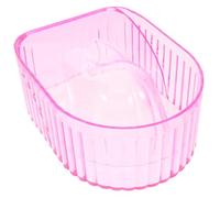 Veemoon Ciotola Ammollo Unghie Trasparente per Manicure Vaschetta Soak per Ammorbidire Cuticole e Pulizia Unghie Strumento per Mani e Accessori Onicotecnica Design Ergonomico Rosa