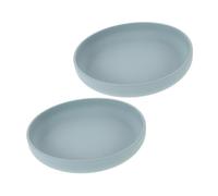 Veemoon Ciotole Anti-Rovesciamento in Silicone per Anziani Set 2 Pezzi Ventosa Rotante per Alimentazione Indipendente Utensili Cucina per Persone Disabilità