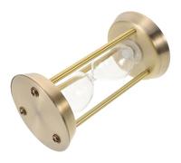 Veemoon Clessidra Decorativa in Metallo Piccola Riempibile Fai da Te con Timer a Sabbia per Cerimonie Nuziali, Ornamento Vintage da Scrivania e Regalo Creativo per Eventi Speciali