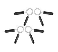 Veemoon Clip per Bilanciere a Molla in Acciaio Lucido 4 Pezzi, Collari di Bloccaggio per Manubri 25mm, Morsetti Solidi per Sollevamento Pesi e Allenamento in Palestra