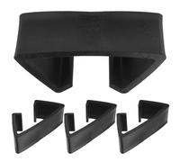 Veemoon Clip per Mobili in Rattan Neri 90mm, Set 4 Pezzi Connettori per Divani Componibili da Giardino, Morsetti di Fissaggio per Sedie e Divanetti da Esterno per Uso Stabile e Resistente