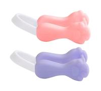 Veemoon Clip per Naso Sollevamento e Raddrizzatore in Silicone, 2 Pezzi Colori Rosa e Viola, Dispositivo Correttore Nasale Comodo e Indolore, Adatto per Uso Notturno e Attività Quotidiane