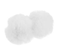 Veemoon Coda di Coniglio Bianca in Peluche 2 Pezzi Clip, Accessori Cosplay Festa Halloween per Bambini e Donne, Decorazione Costume Coniglietta Morbida e Facile da Attaccare