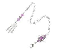 Veemoon Collana Di Cristallo Pietra Naturale Con Pendente Cattura Sogni Accessorio Fai Te Per Portafortuna e Decorazione Per Borse Realizzata Mano Con e Stile