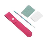 Veemoon con Doppia Testina per Cuticole in Acciaio Strumento per Manicure e Pedicure con Fogli Abrasivi per Rimuovere la Morta Precisa di Unghie e Domestico