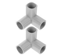 Veemoon Connettore a T per Tubi Recinto in Acciaio, Giunto a Gomito 2 Pezzi per Box Gioco, Accessori per Recinzione Domestica Facile da Montare e Pulire