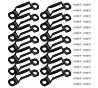 Veemoon Connettori Invisibili per Mobili a Vite Due, Elementi di Fissaggio per Ripiani in Laminato, Acciaio Manganese Spesso 1,4 Mm, Fissaggi Nascosti per Armadi, Kit 100 Pezzi