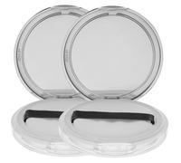 Veemoon Contenitore per Polvere da Trucco Vuoto 5g con Setaccio e Puff Scatola Compatta per Cipria da Viaggio Confezione 2 Pezzi per Cosmetici Portatili