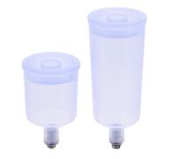 Veemoon Contenitori 40ml per Pigmenti 2 Pezzi in Plastica per Aerografo e 20ml, Flaconi Smontabili e Riutilizzabili per Progetti di Pittura