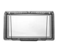 Veemoon Copertura Protettiva per Presa Elettrica Doppia Resistente Agli Schizzi, Scatola di Protezione Esterna Nera Uscita Cavo, Adatta per Uso Interno ed Esterno in Bagno e Spazi