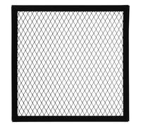 Veemoon Copertura Quadrata per Riscaldatore Interno 17,5x17,5 Cm in Ferro Resistente al Calore, Rete Antiscottatura e Schermo Parascintille per Braciere da Patio, Protezione Sicurezza