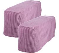 Veemoon Copribraccioli Elasticizzati 2 Pezzi per Poltrone Reclinabili e Divani in Poliestere Viola Funzione Antiscivolo e Copertura Bracciolo Rimovibile