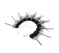Veemoon Copricapo Floreale Gotico Retrò Fascia Per Capelli Decorativa Per Donna Accessorio Per Capelli Stile Cosplay Festa Parte Elemento Design Decorativo Fiore Corona Arredamento Fornitu