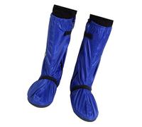 Veemoon Copriscarpe Impermeabili in Oxford con Banda Regolabile Antiscivolo e Riflettente Copertura Alta per Scarpe da Pioggia Uomo e Donna per Pioggia Neve Trekking e Pesca Blu