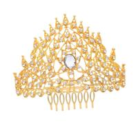 Veemoon Corona d Oro per Capelli Pettine Corona per Donne e Ragazze Accessori per Capelli per Ricordi di Viaggio Servizi Fotografici Festival Occasioni Speciali