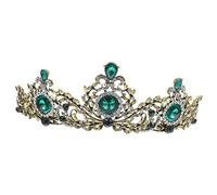 Veemoon Corona Sposa Strass Copricapo Da Matrimonio Accessorio Per Capelli Classico Decorazione Per Coda Fascia Da Ballo Di Fine Anno