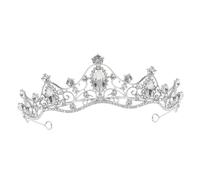 Veemoon Coroncina Nuziale Stile Barocco con Tiara per Matrimonio e Feste Accessorio per Sposa Compleanni e Cerimonie e Resistente Decorazione per