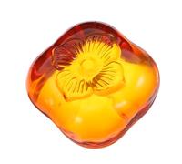 Veemoon Cristallo Persimmon Soprapeso in Vetro Pesante per Decorazione Artistica Supporto Multifunzionale per Calligrafia Cucito e Tavolo da Ufficio Ornamento da Scrivania Elegante