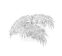 Veemoon Crystal Rhinestone Hair Side Comb Elegante Accessorio Nuziale Per Sposa Per Matrimonio Prom e Feste Design Chic e Leggero Con Strass Brillanti