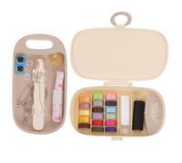 Veemoon Cucito Portatile con Scatola Organizer Multiuso Kit Ago e Filo per Ricamo e Cucito Comparto Compatto per Principianti e Facile da Trasportare e Conservare