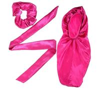 Veemoon Cuffia Da Notte in Raso Fascia Per Capelli Lunga e Riccia in Raso Protezione Per Capelli Naturali Intrecci e Extension Morbida e Delicata Al Tatto Riutilizzabile e Facile Da Pulire