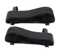 Veemoon Cuscinetti Braccioli Memory Foam per Sedia da Ufficio Supporto Elbow Pad Antiscivolo con Schiuma Ritorno Lento Comfort Ergonomico per Migliorata Nero