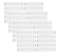 Veemoon Cuscinetti Paraurti Autoadesivi in Silicone Trasparente per Ante di Armadietti, Set da 40 Pezzi 63x10x2mm, Ammortizzatori per Mobili e Cassetti, Protezione Antirumore per