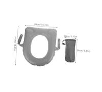 Veemoon Cuscino Gonfiabile per WC con Ventosa Rialzo WC Anziani e Sedile Confortevole in PVC Facile da Installare e Portatile con Sacchetto per Trasporto