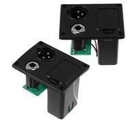 Veemoon Custodia Batteria Attiva per Pickup Chitarra e Basso 9v in Plastico e Metallo, Protezione Segnale, Compatibile Lc-5 Interfaccia Xlr 6.35 per Performance Live