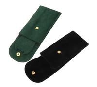 Veemoon Custodia Da Viaggio Per Orologio Da Uomo Set 2 Pezzi Bottone a Pressione Morbida Fodera Anti-graffio Compatibile Orologi Di Varie Dimensioni Portatile e Versatile Per Trasporto Quotidiano