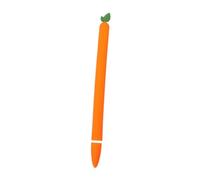 Veemoon Custodia in Silicone Antiscivolo Per Penna Stilografica Design Carota Compatibile Con Apple Pencil Generazione Protezione Morbida e Comoda Per Uso Quotidiano e Viaggi