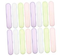 Veemoon Custodia Per Pinzette Per Ciglia 20 Pezzi in Plastica Trasparente Scomparti Antiscivolo e Interno Antigraffio, Organizer Portatile Per Trucco e Viaggi